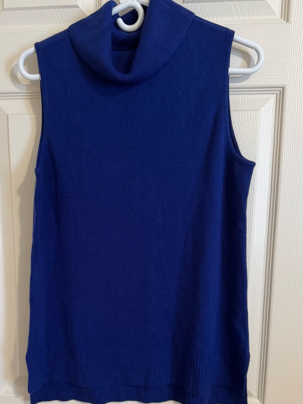 croft & barrow Sleeveless Turtleneck Sweater - Royal Blue